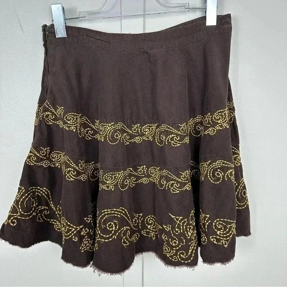 Vintage y2k Buffalo David Bitton embroidered skirt size 28 - Picture 2 of 6